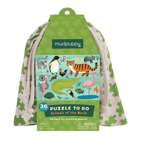 Mudpuppy - Puzzles To Go - Animals of the World