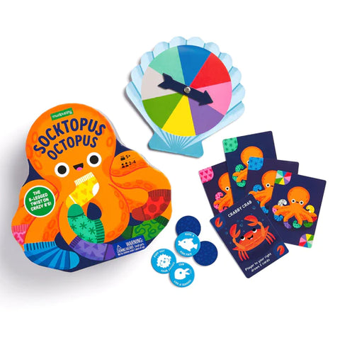 Mudpuppy - Shaped Box Game - Socktopus Octopus