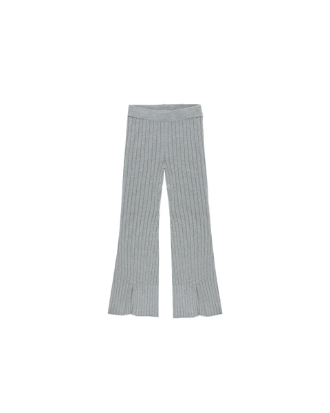 Rylee + Cru - Flare Knit Pant - Dusty Blue