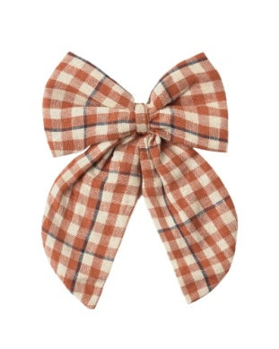 Rylee & Cru - Oversized Bow - Poppy Gingham
