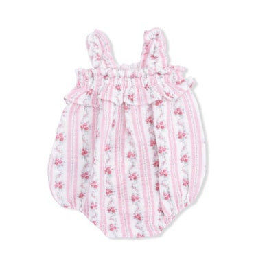 Angel Dear - Ruffly Strap Bubble - Winding Roses Stripe