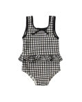 Rylee & Cru - Skirted One-Piece - Black Gingham