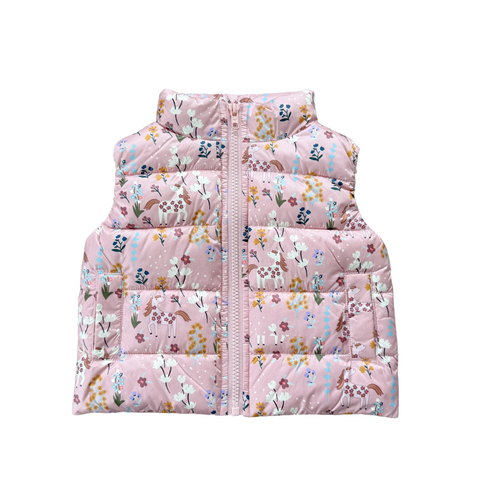 Babysprouts - Puffer Vest - Unicorn Pink