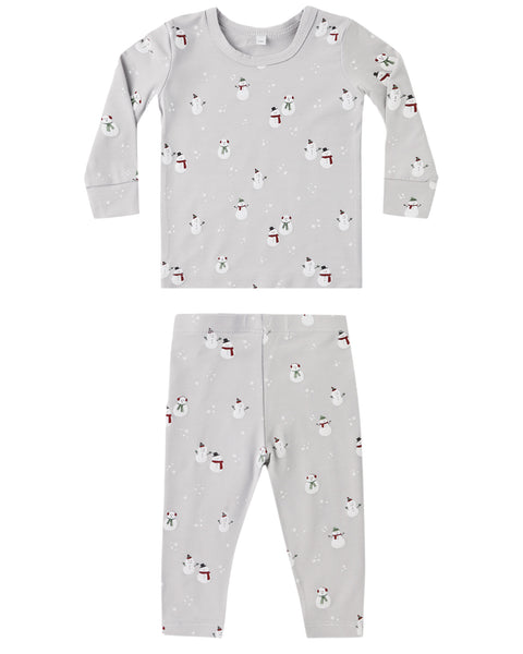 Quincy Mae - Bamboo Pajama Set - Snowman