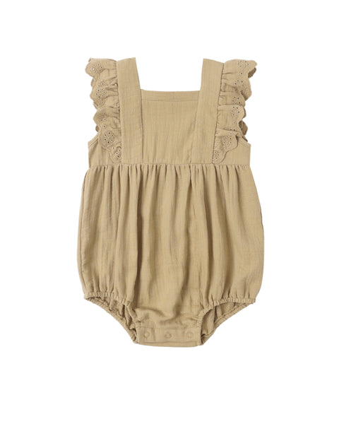 Quincy Mae - Naomi Romper - Honey