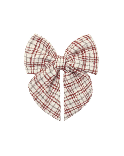 Quincy Mae - Bow - Christmas Plaid