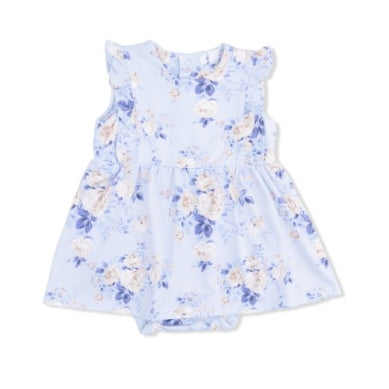 Angel Dear - Ruffle Bodysuit Dress - Ashley Rose Floral
