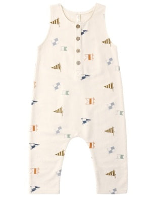 Rylee + Cru - Terry Jumpsuit - Flags