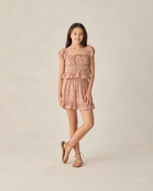 Rylee + Cru - Alex Top - Poppy Gingham