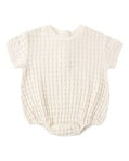 Quincy Mae - Relaxed Bubble Romper - Natural
