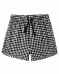 Rylee & Cru - Swim Trunk - Black Gingham