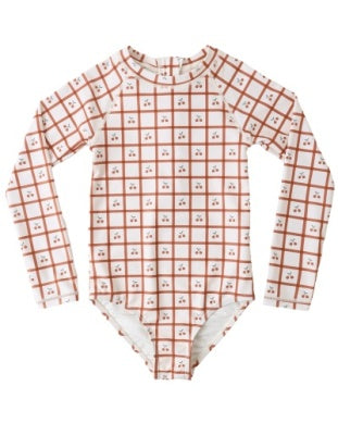 Rylee & Cru - Rashguard One-Piece - Cherry Check