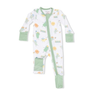 Angel Dear - 2 Way Zipper Romper - Pickles Playing Pickelball