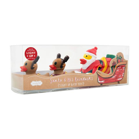 Mud Pie - Santa & His Reinducks Bath Toy Set