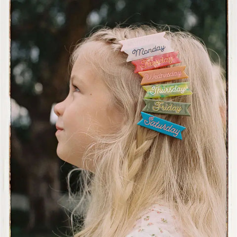 Eugenia Kids - Hair Clips - Days Of The Week