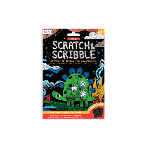 Ooly - Mini Scratch & Scribble Art Kit - Dino Days