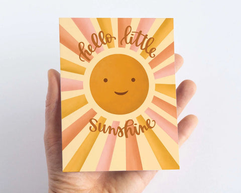 Pedaller Designs - Hello Little Sunshine Shower Card