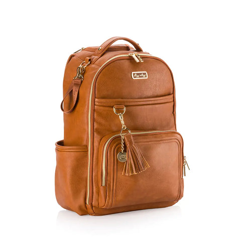 Itzy Ritzy - Backpack Diaper Bag - Cognac Boss Plus