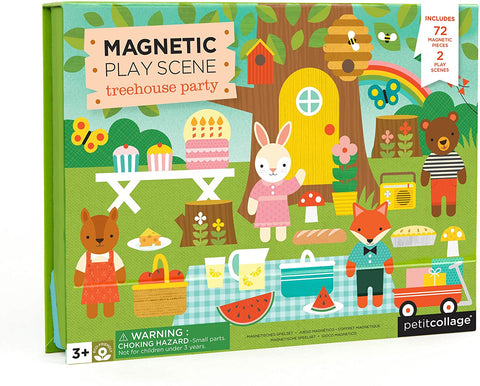 Petit Collage - Magnetic Play Scene - Treehouse Party