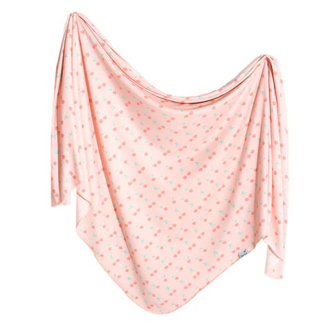 Copper Pearl - Knit Swaddle Blanket - Cheery