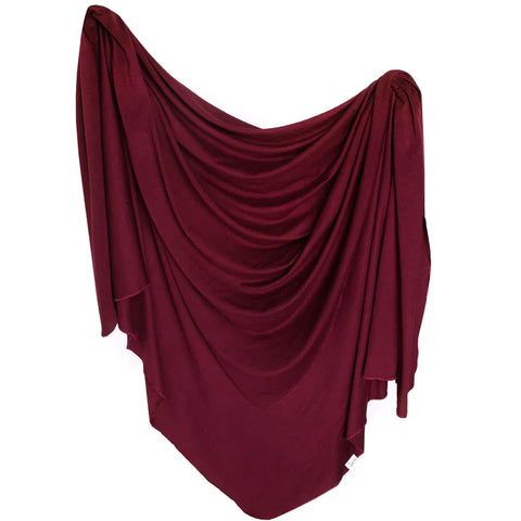 Copper Pearl - Knit Swaddle Blanket - Ruby
