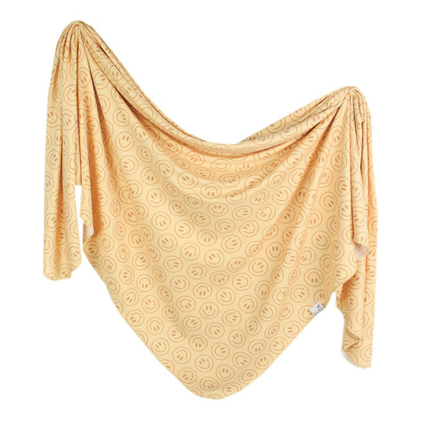 Copper Pearl - Knit Swaddle Blanket - Vance
