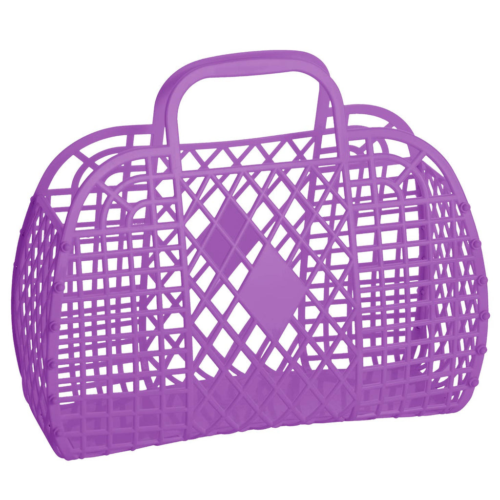 Sun Jellies - Large Retro Basket - Purple