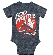 Rowdy Sprout - Organic Onesie - Foo Fighters