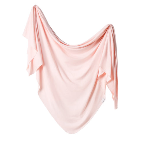 Copper Pearl - Knit Swaddle Blanket - Blush
